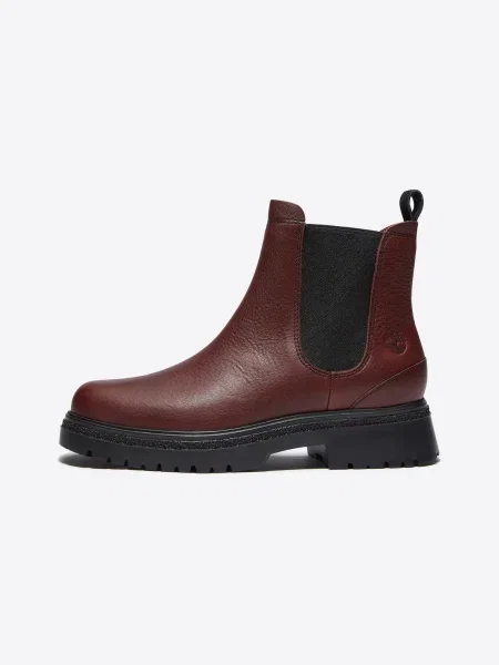 TIMBERLAND Ghete chelsea roșu merlot negru