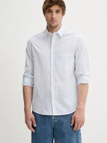 Samsoe Samsoe cămașă din SARYAN cu guler clasic regular albastru