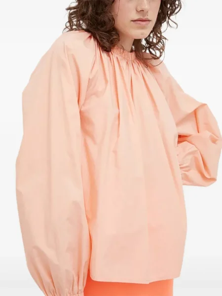 Bluză Drykorn plisată portocaliu