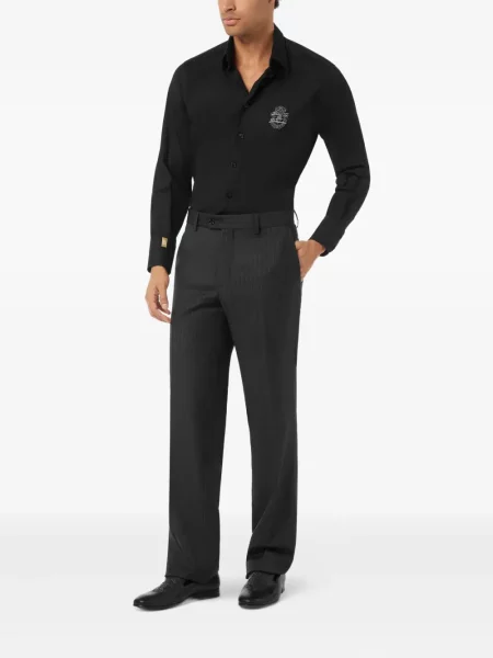 Pantaloni Billionaire cu dungi clasici negru