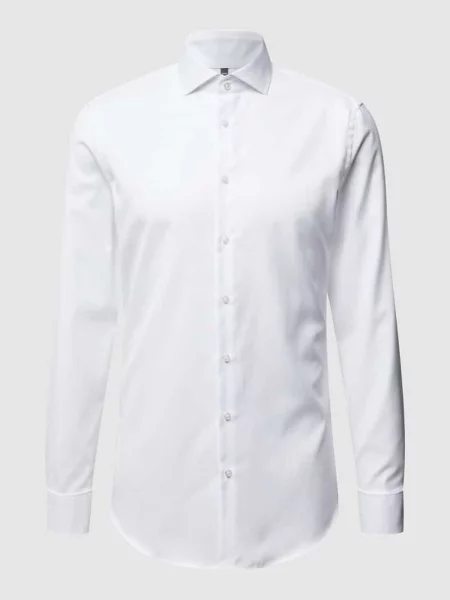 Koszula biznesowa o kroju slim fit z diagonalu Jake*s biała