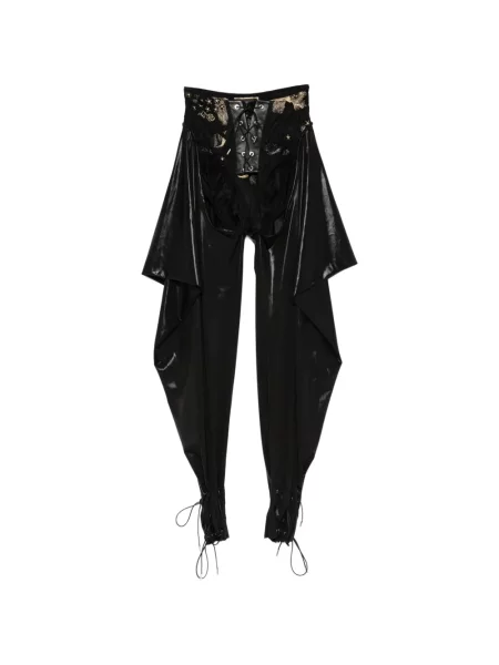 Pantaloni Mitiliane Couture din dantelă negru