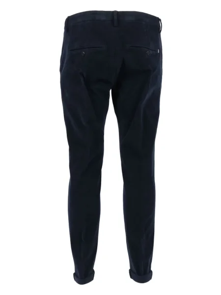 Pantaloni Dondup de catifea cord albastru