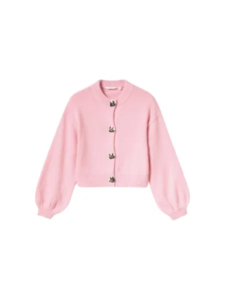 Noella Pulóver N-Miley Knit Cardigan világos-rózsaszín rózsaszín