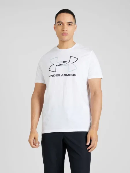 Pánske tréningové tričko Under Armour GL Foundation Update white/mod gray/black biela