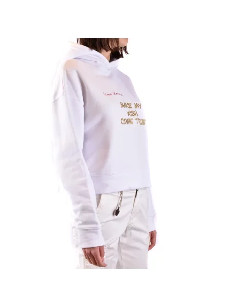 Bluza z kapturem Giada Benincasa z kapturem biała