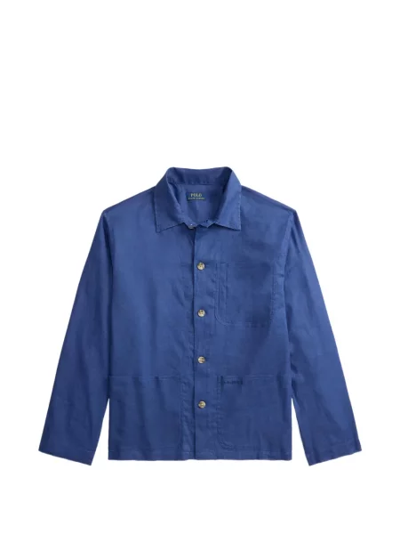 Tricou polo Polo Ralph Lauren cu dungi cu două rânduri de nasturi cu aplicații negru