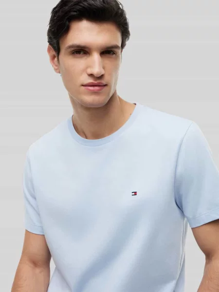 Tommy Hilfiger Koszulka Mężczyźni jednolity L niebieski
