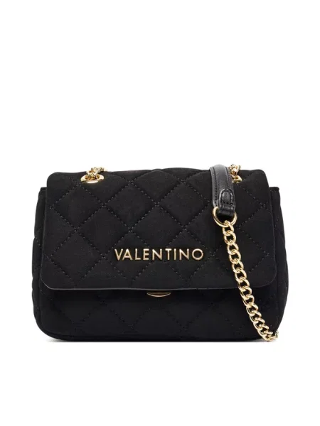 Valentino Bags torebka crossbody z imitacji zamszu OCARINA SUEDE czarna