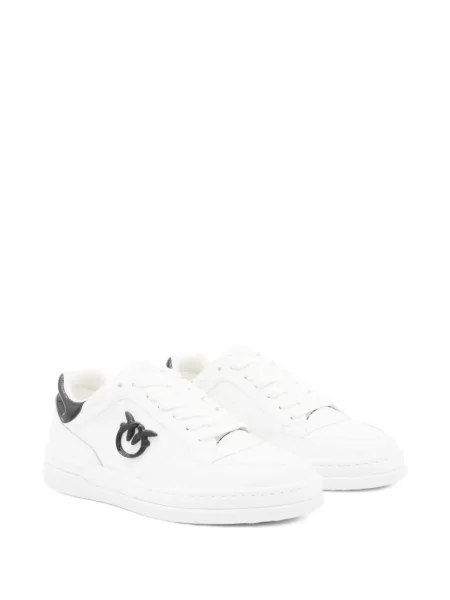 Sneakerși Pinko din piele alb