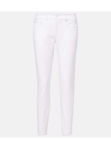 Blugi boyfriend Ag Jeans alb