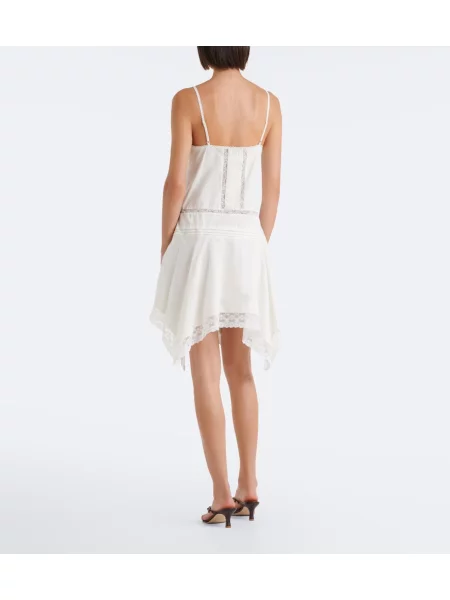 Rochie Staud cu broderie alb