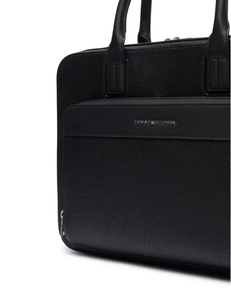 Nešiojamo kompiuterio krepšys Tommy Hilfiger Th Central Slim Computer Bag juoda