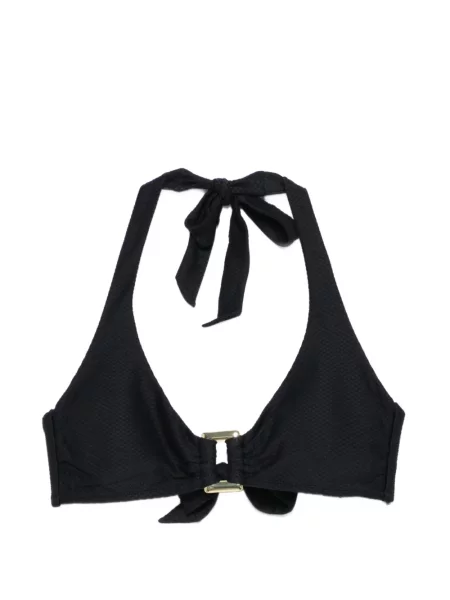Top Heidi Klein cu gât halter negru
