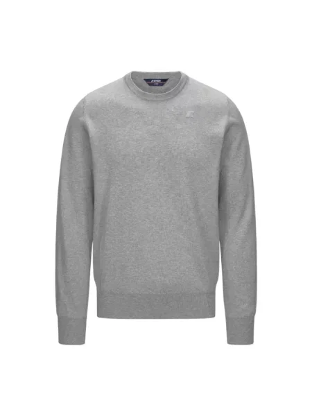 Sweter K-way z kapturem szary
