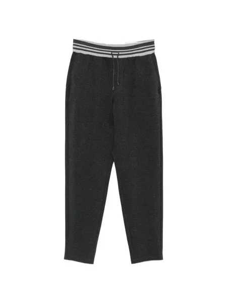 Pantaloni Panicale cu dungi alergare cu cordon gri