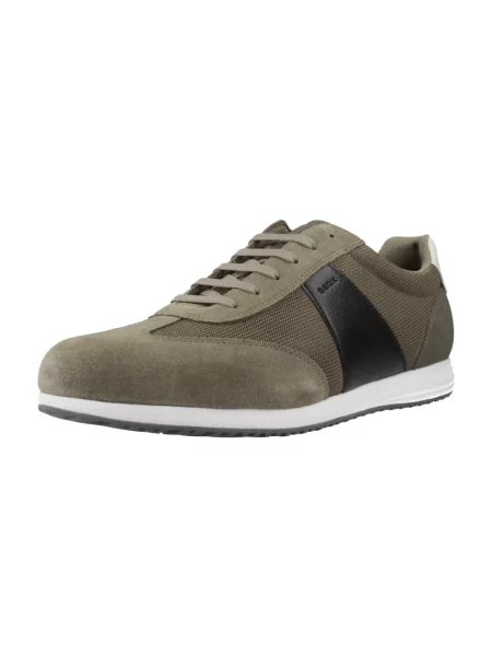 Sneakersy Geox skórzane zielone