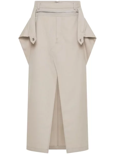 Fustă midi Dion Lee de lână până la genunchi
