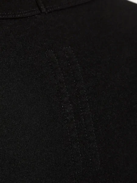 Tricou Rick Owens cu decolteu rotund lung negru