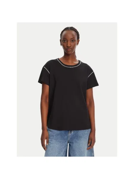 Liu Jo T-Shirt Regular Fit μαύρο