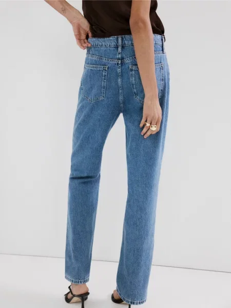 Прямі джинси MANGO блакитний