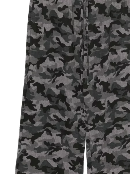 Spodnie B+ab z nadrukiem w kamuflażu czarne