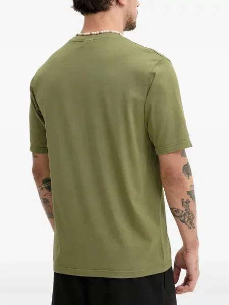 Tricou Desigual cu broderie verde