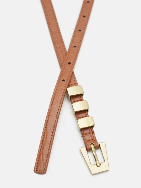 Borsa Leather Ремінь Шкіра коричневий
