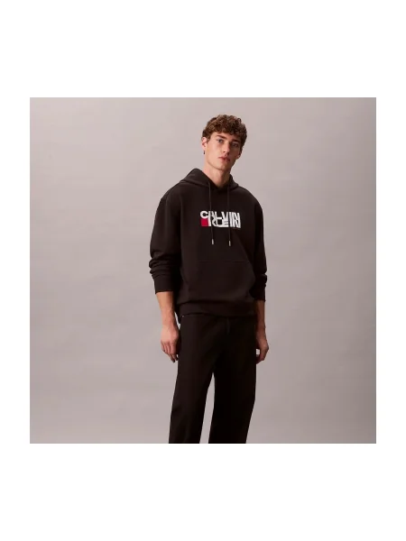 Hanorac Calvin Klein Jeans LS Terry Sweatshirt Black L negru