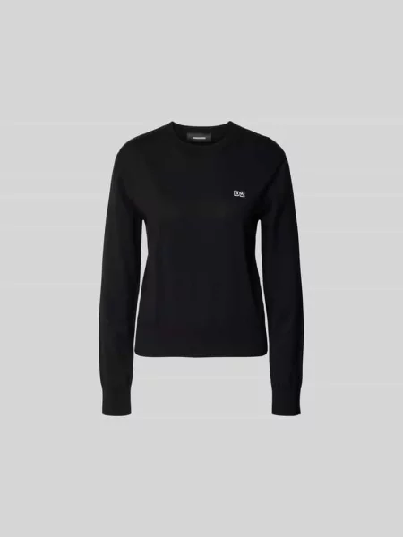 Bluza z wyhaftowanym logo Dsquared2 czarna