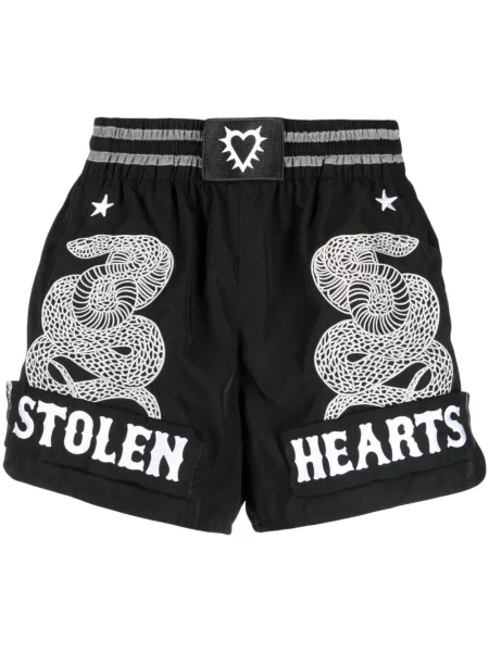Kraťasy Stolen Girlfriends Club s hadím vzorem černé