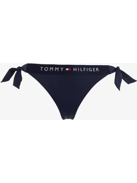 Dół od bikini w kolorze granatowo-białym Tommy Hilfiger Original Logo M niebieskie