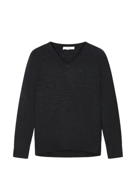 Pulover Tibi cu decolteu în V gri