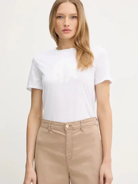Armani Exchange tricou din alb