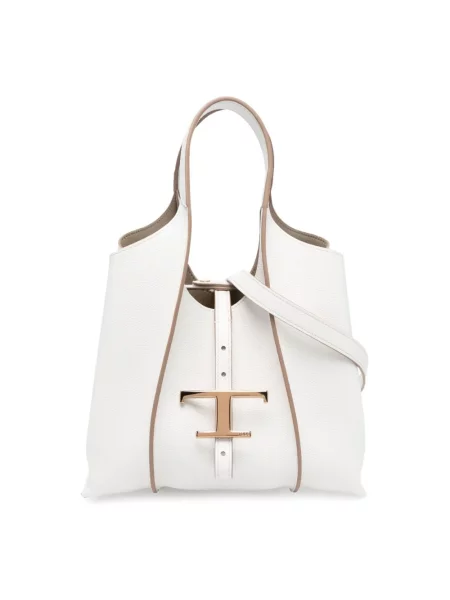 Shopperka Tod's skórzana biała