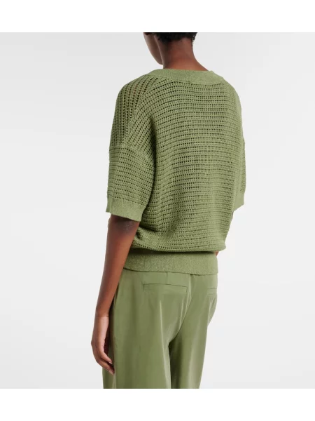 Top Varley tricotate verde