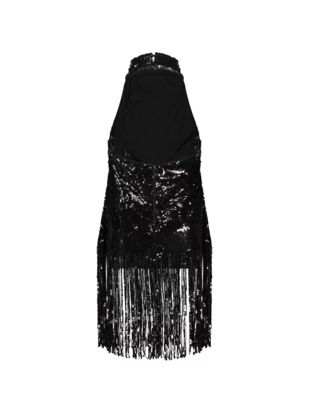 Top Ellery cu paiete negru
