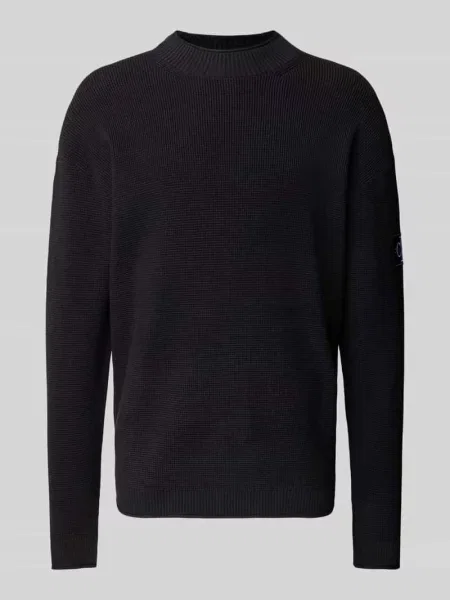 Bluza z naszywką z logo Calvin Klein Jeans czarna