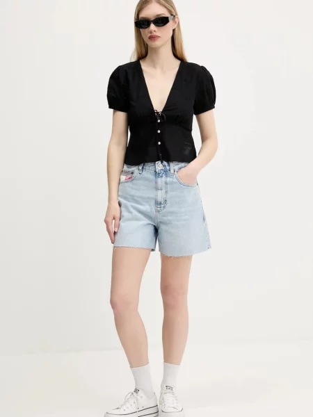 Majica Tommy Jeans črna