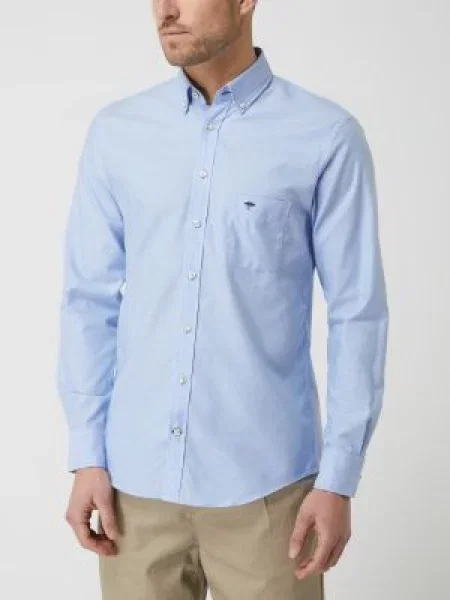 Koszula casualowa o kroju regular fit ze wzorem w paski model ‘All Season’ Fynch-hatton niebieska