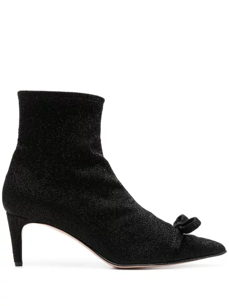 Боти до глезена Red(v) с панделка изрязани черно