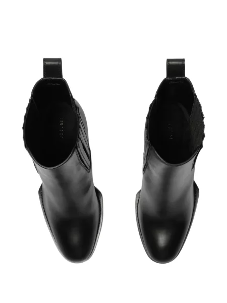 Cizme scurte Burberry din piele negru