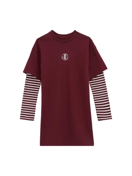 WE Fashion Rochie roșu vin alb