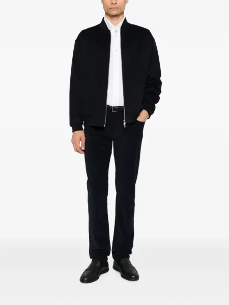Pantaloni Jacob Cohën de catifea cord albastru