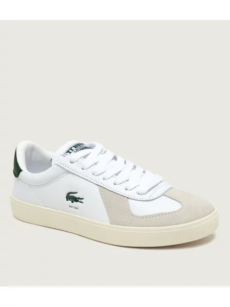 Lacoste Teniși din piele Baseshot Pro | piele întoarsă alb