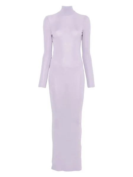 Rochie Self-portrait tricotate de costum violet