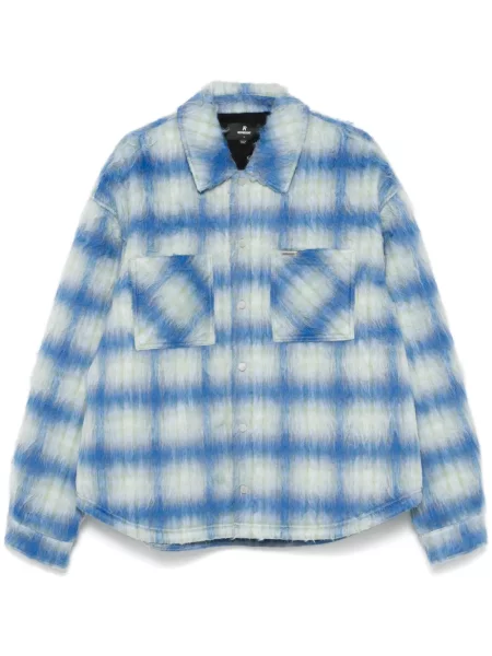 Geacă Represent în carouri albastru