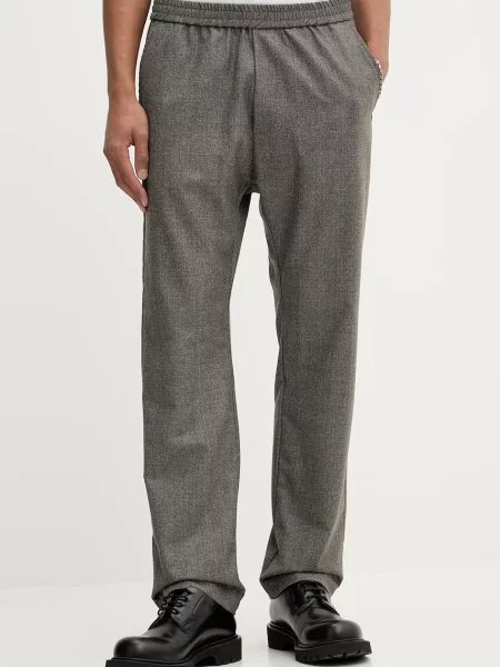 Vlněné kalhoty BARENA VENEZIA Pantalone Tosador ve střihu chinos šedá