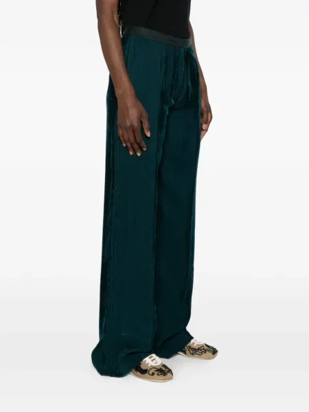Pantaloni Forte_forte de catifea verde