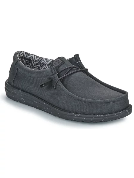 Platno hlačke slip Heydude črna